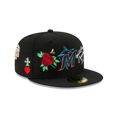 Sapca New Era Miami Marlins MLB Icon 59FIFTY Fitted - Negrii